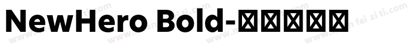 NewHero Bold字体转换